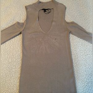 Express women’s cut out, turtle neck shirt